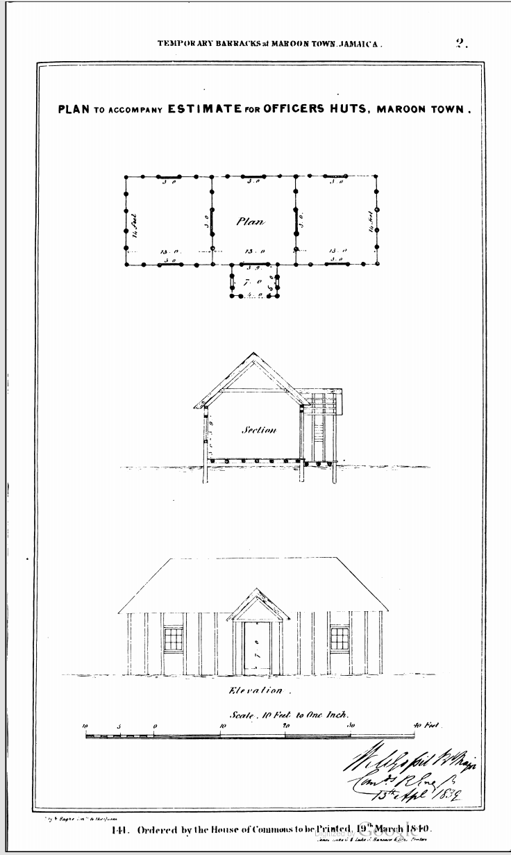Plan of Officers Hut